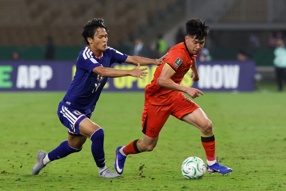 [图]拼劲十足未来可期 U23亚洲杯中国男足收获亚军